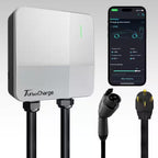 240-Volt Electric Vehicle Charging Station with NEMA 14-50 Plug, Wi-Fi & App Control For-22°F to 122°F Indoor/Outdoor