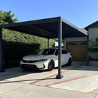 Gray Louvered Pergola Outdoor Aluminum Pergola with Adjustable Roof for Patio Gray Hardtop Gazebo