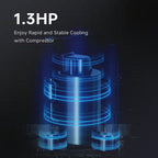 54 In. 1-Person 0-Jet Standard Cold Plunge Ice Bath Tub/Hot Tub with 1.3 HP High-Performance Chiller and Heater in Gray