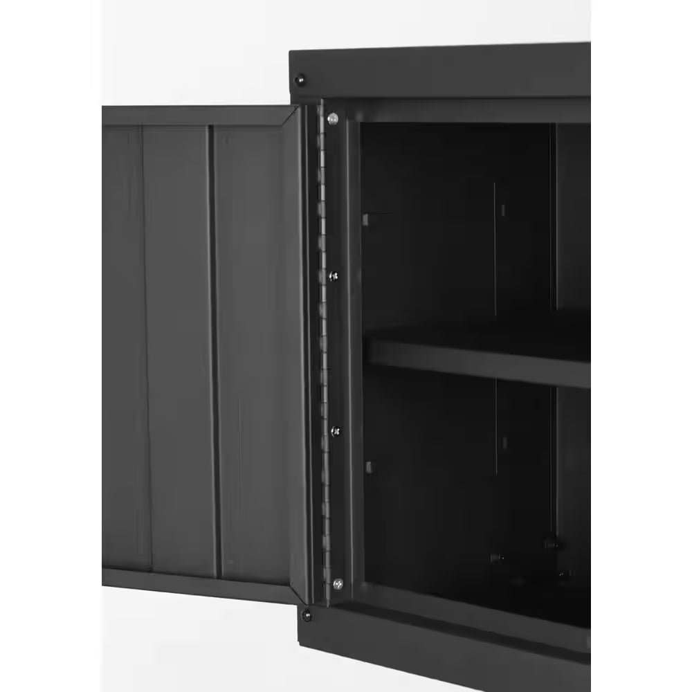 56 In. W X 27.6 In. D 10-Drawer Matte Black Heavy-Duty Mobile Workbench with Pegboard and Top Cabinets