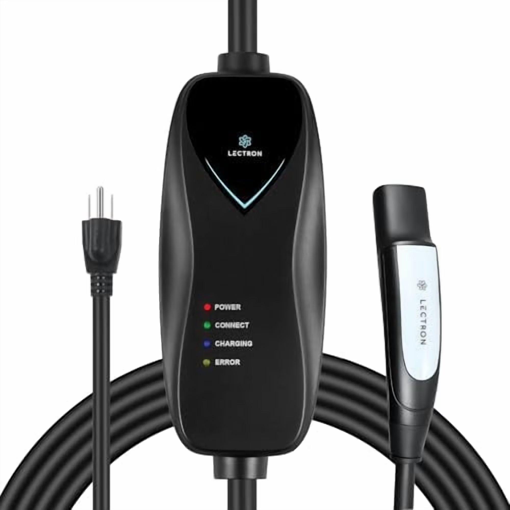 Level 1 Tesla Charger - 110V, 15 Amp, NEMA 5-15 Plug, 16 Ft Extension Cord - Portable Electric Car Charger for Tesla - Compatible with All Tesla Models X/Y/3/S