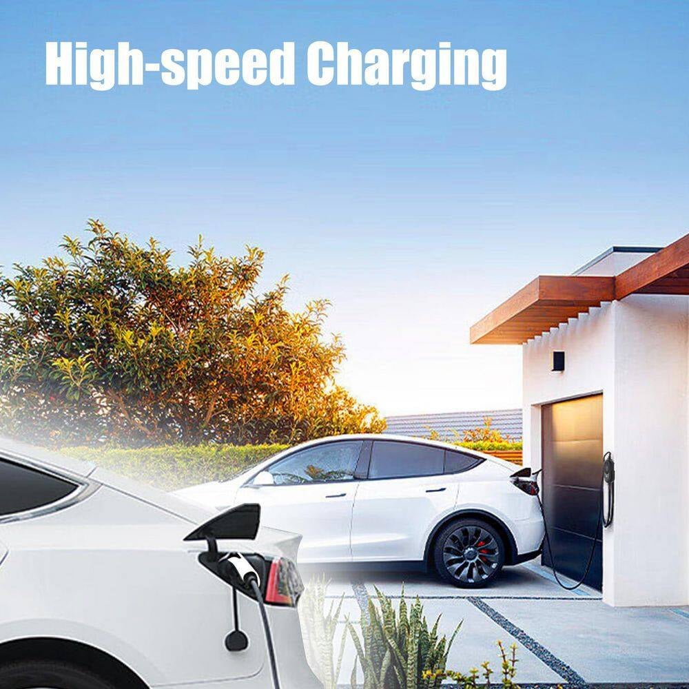 16.4Ft 110-240-Volt EV Charging Station Portable Level 1 Level 2 Charger NEMA 5-15 6-20 Plug J1772 Compatible