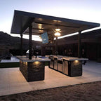 KoKoMo Big Island Sports Bar Outdoor Kitchen Grill – Dual 55” TVs + Built-In BBQ