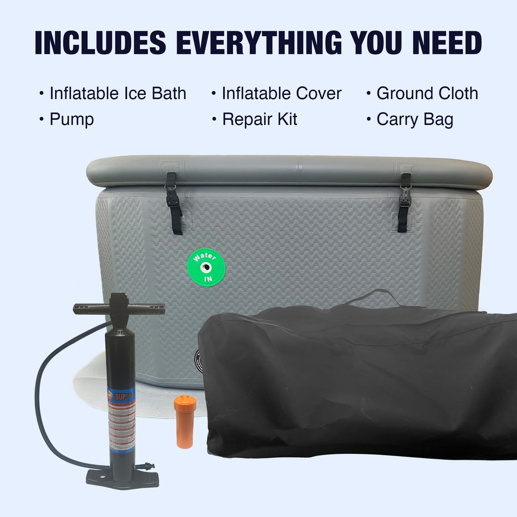Inflatable Cold Ice Plunge Portable Bath Tub with Cover