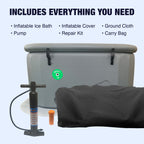 Inflatable Cold Ice Plunge Portable Bath Tub with Cover