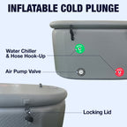 Inflatable Cold Ice Plunge Portable Bath Tub with Cover