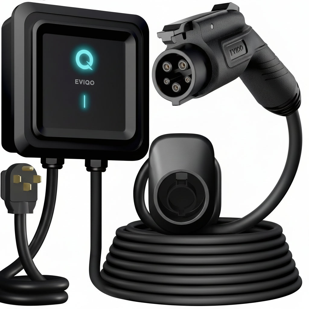 Level 2 EV Charger - 48 Amp, NEMA 14-50, 240V J1772, 25' Cord, Certified