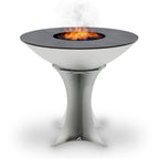 Arteflame 40″ Platinum Series — Stainless Fire Bowl Flat-Top Grill with Euro Base (Stainless or Powder-Coated Black)