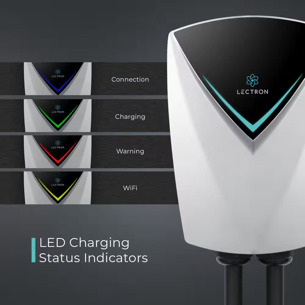 Tesla (NACS) V-Box Pro Electric Vehicle Charging Station (Wi-Fi) 48 Amp with App Control-Level 2-EV Charger (240-Volt)