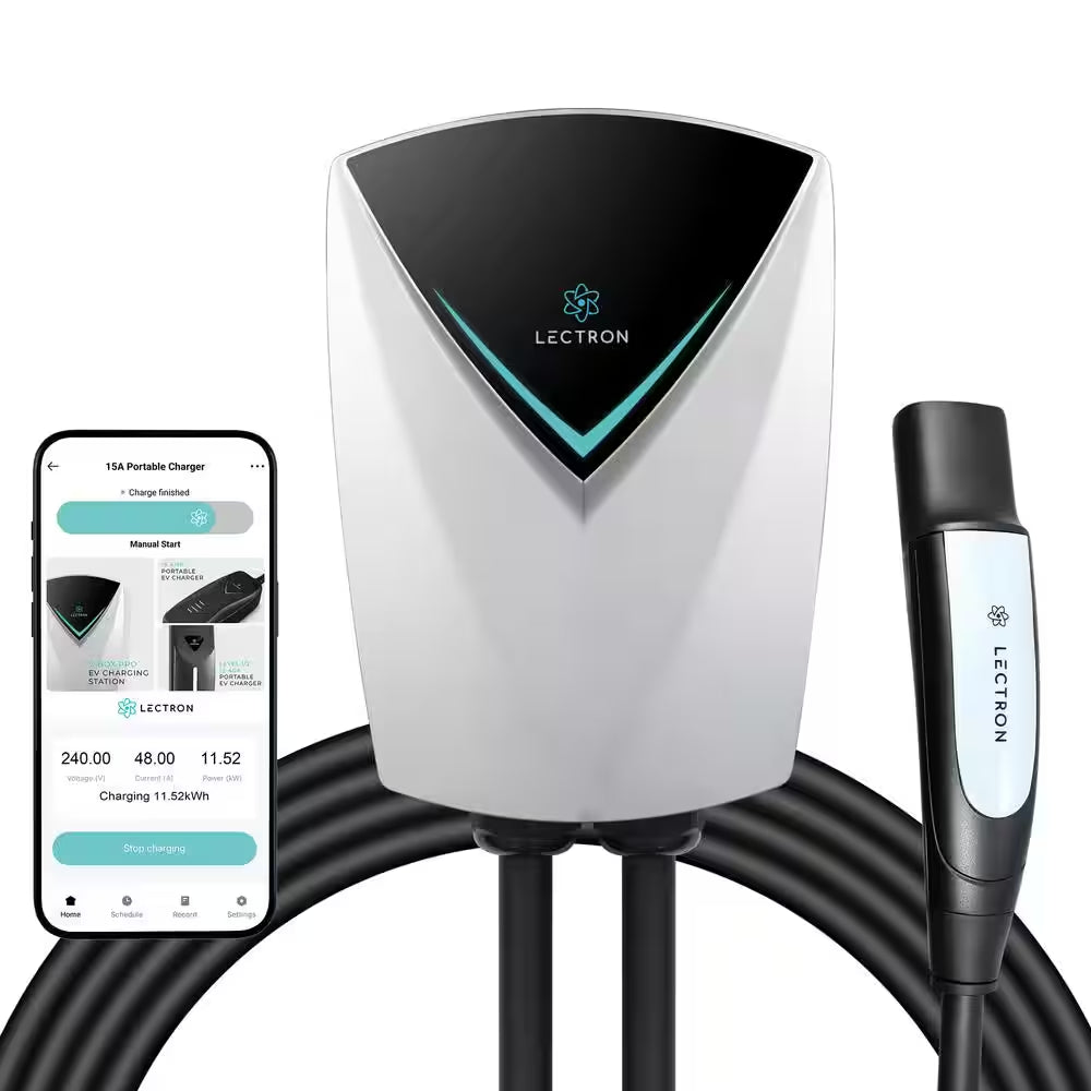 Tesla (NACS) V-Box Pro Electric Vehicle Charging Station (Wi-Fi) 48 Amp with App Control-Level 2-EV Charger (240-Volt)