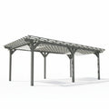 12' X 20' Wooden Pergola Grape Trellis, Outdoor Gazebo for Garden, Patio, Backyard, Deck, Gray