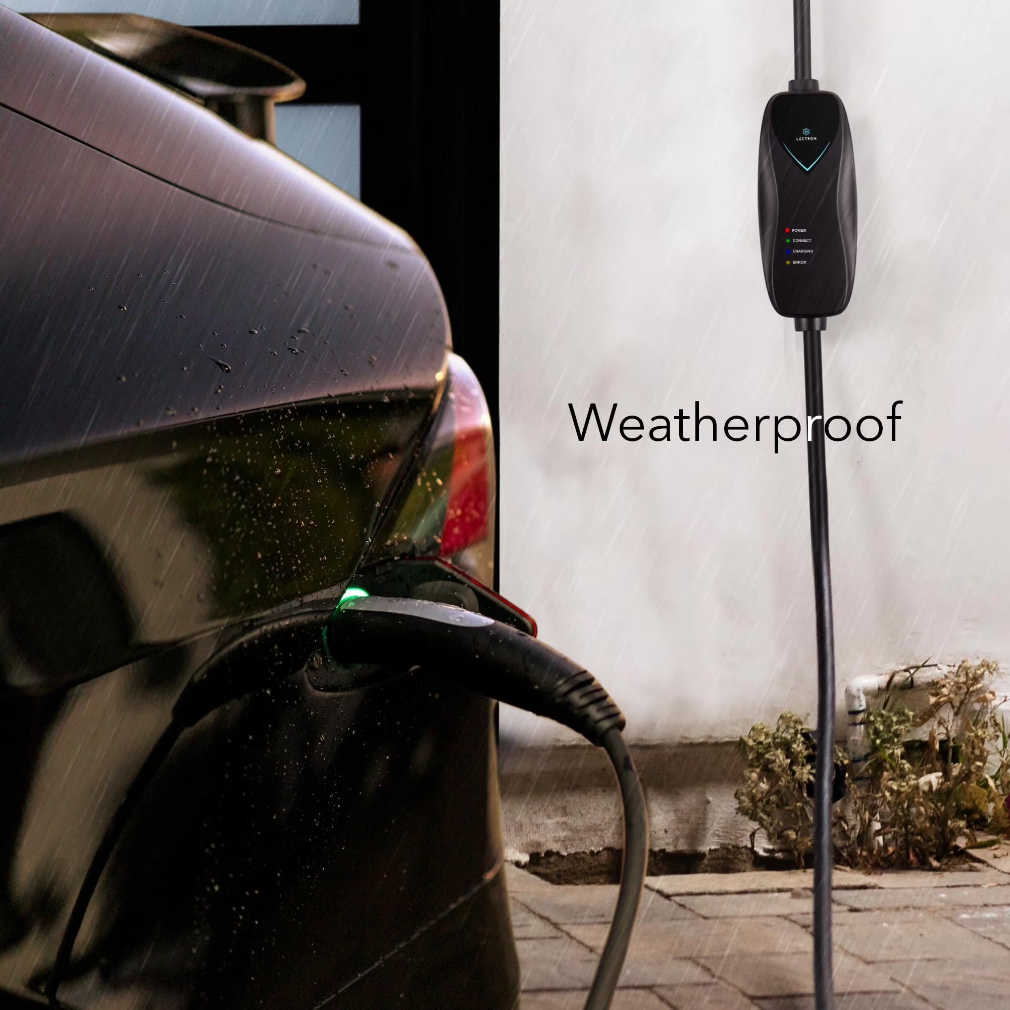 Level 1 Tesla Charger - 110V, 15 Amp, NEMA 5-15 Plug, 16 Ft Extension Cord - Portable Electric Car Charger for Tesla - Compatible with All Tesla Models X/Y/3/S