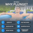 Plunge 100 Gallon Inflatable Insulated Ice Bath Tub, White