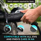 Level 2 EV Charger - 48 Amp, NEMA 14-50, 240V J1772, 25' Cord, Certified