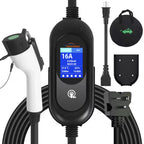16.4Ft 110-240-Volt EV Charging Station Portable Level 1 Level 2 Charger NEMA 5-15 6-20 Plug J1772 Compatible