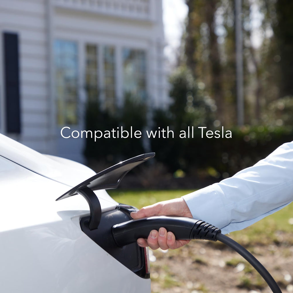 Level 1 Tesla Charger - 110V, 15 Amp, NEMA 5-15 Plug, 16 Ft Extension Cord - Portable Electric Car Charger for Tesla - Compatible with All Tesla Models X/Y/3/S