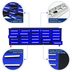 10ft 25-Drawer Storage Workbench with Wheels